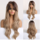 Long Curly Synthetic Wig with Bangs for Ladies - Natural Hair Look, 26in
