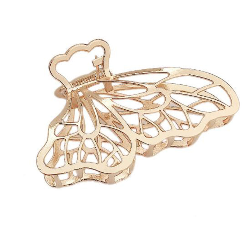 Minimalist Metal Hair Claw - Gold and Silver Spring Clip for Hair Accessories