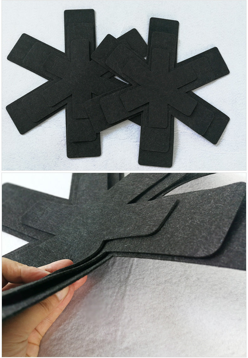 Heat Insulation Felt Pot Pad Set - Non-Woven Anti-Wear Trays for Kitchen