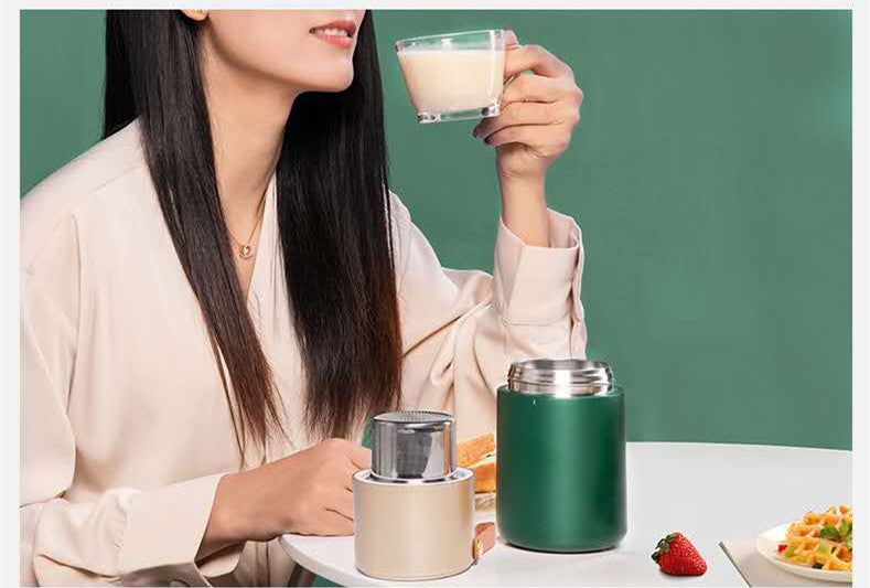 Small Soybean Milk Maker - Home Kitchen Appliance, Green, 300W