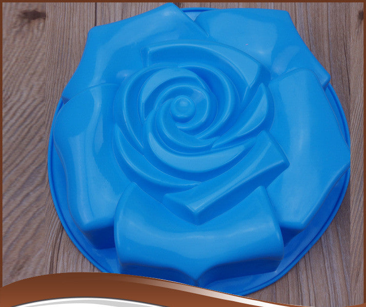 Silicone Rose Cake Mould - Oversized Baking Pan for Cakes and Pastries