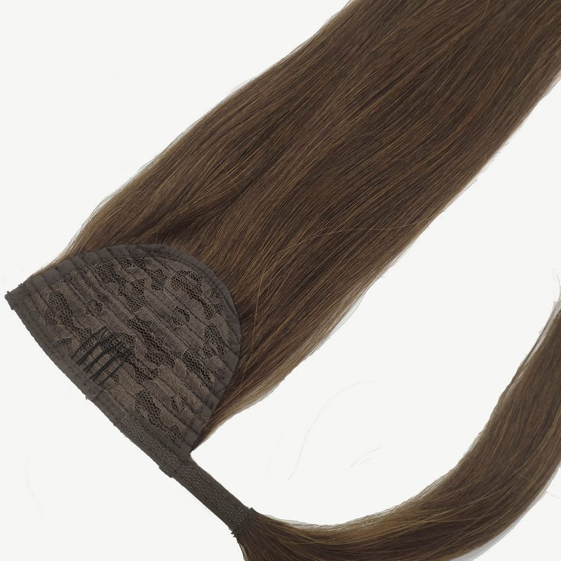 Real Human Hair Velcro Ponytail Extension