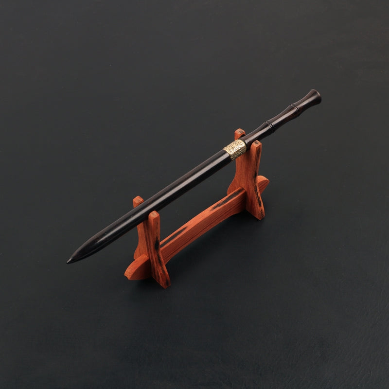 Ebony Hairpin With Hidden Blade - Style B