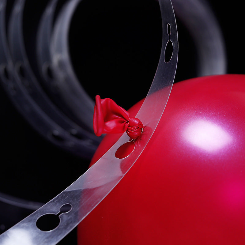 Balloon Chain for Weddings & Parties - 5m Plastic Festive Decor, Single & Double Hole Variants