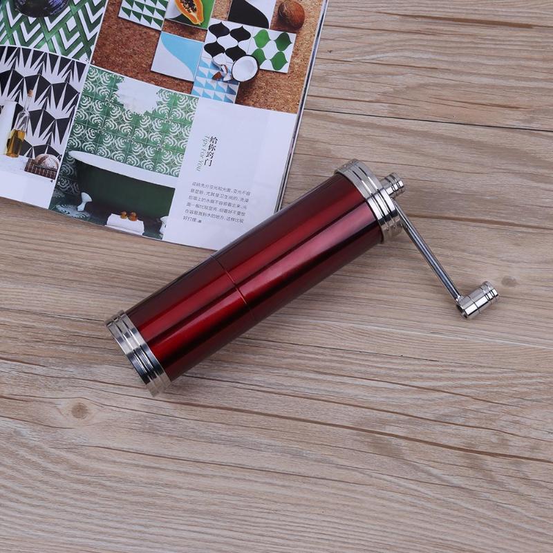 Manual Coffee Grinder Stainless Steel Portable Coffee Bean Mill - Multi-Color