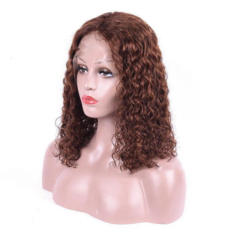 Human Hair Bob Wig Water Wave - 100% Real Hair