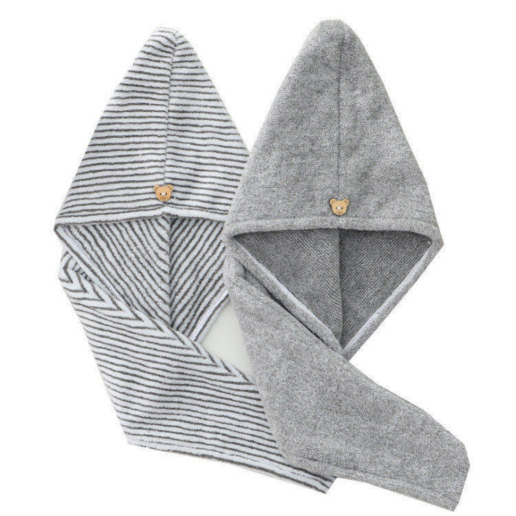 Bamboo Charcoal Hair Towel - Absorbent & Gentle for All Hair Types