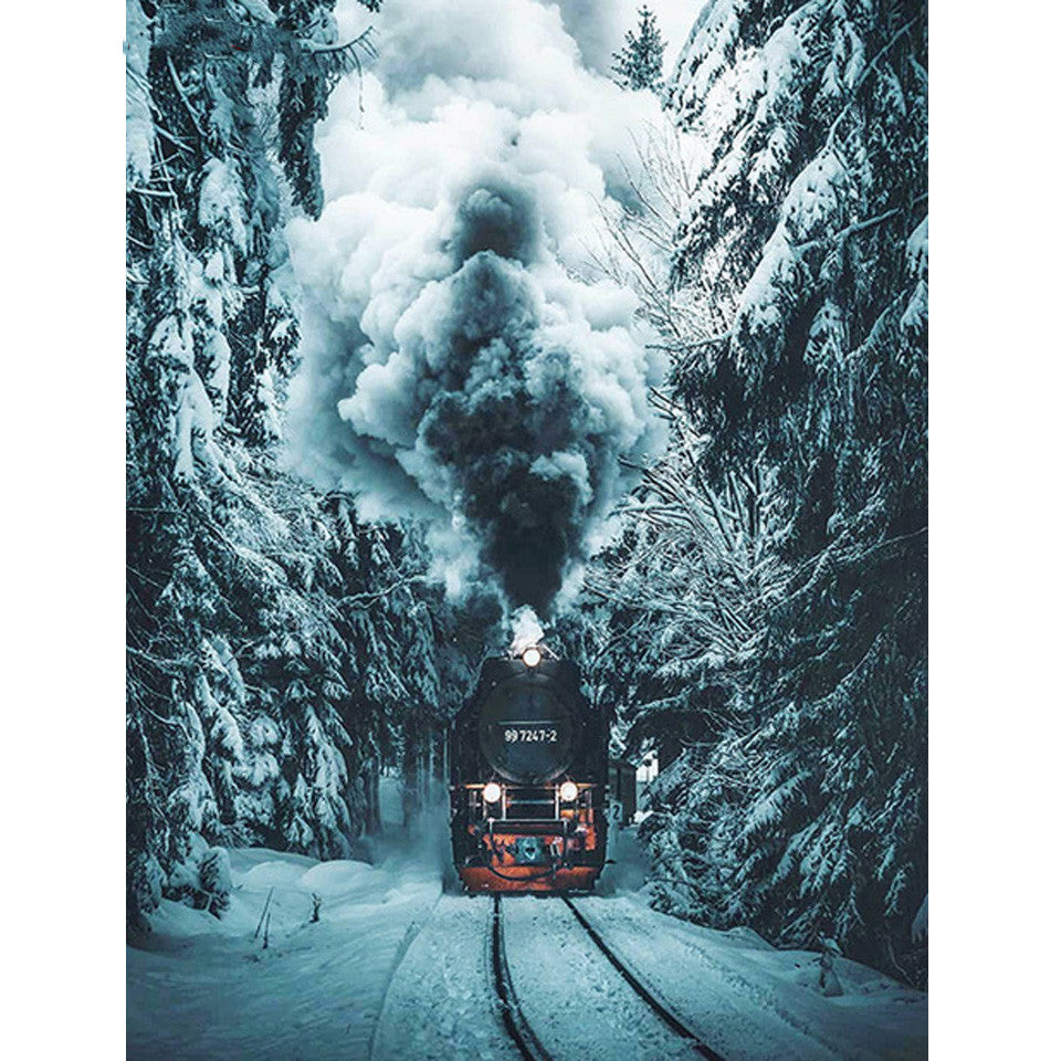 Diamond Painting Full Kit - Train Design Home Decor Artwork