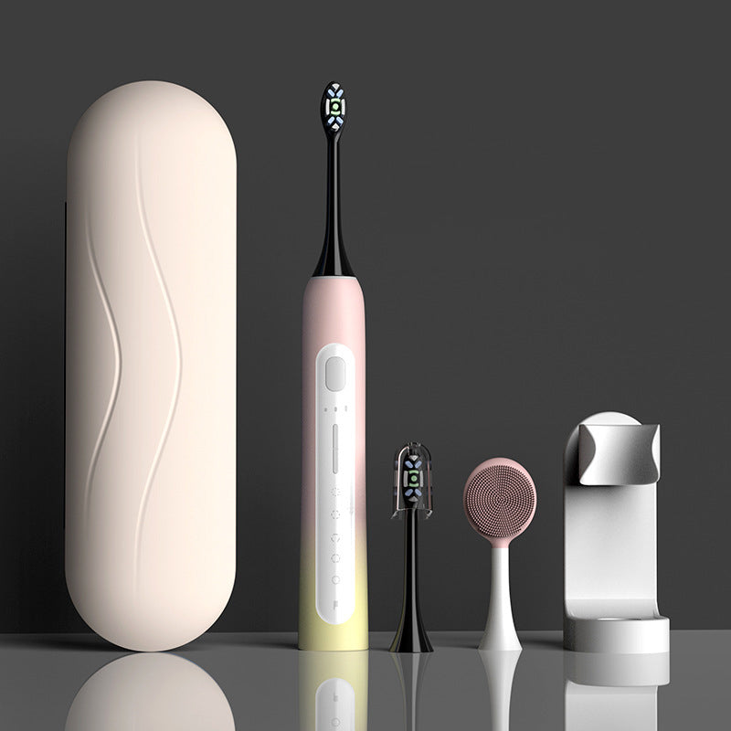 Electric Toothbrush with Multi-Position Cleaning and Soft Bristles – No Copper, Whitening