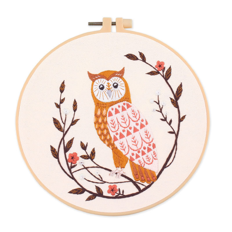 Beginner Cross Stitch Kit with Embroidery Thread and Frame - DIY Needlecraft for Home & Kids