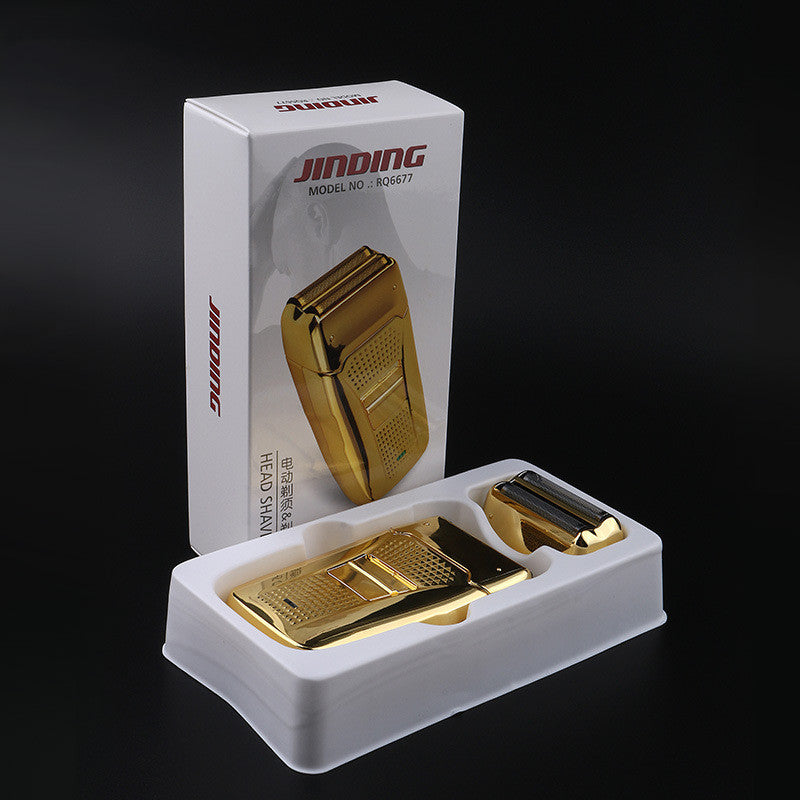 Reciprocating Dual-Head Electric Razor with USB Charging