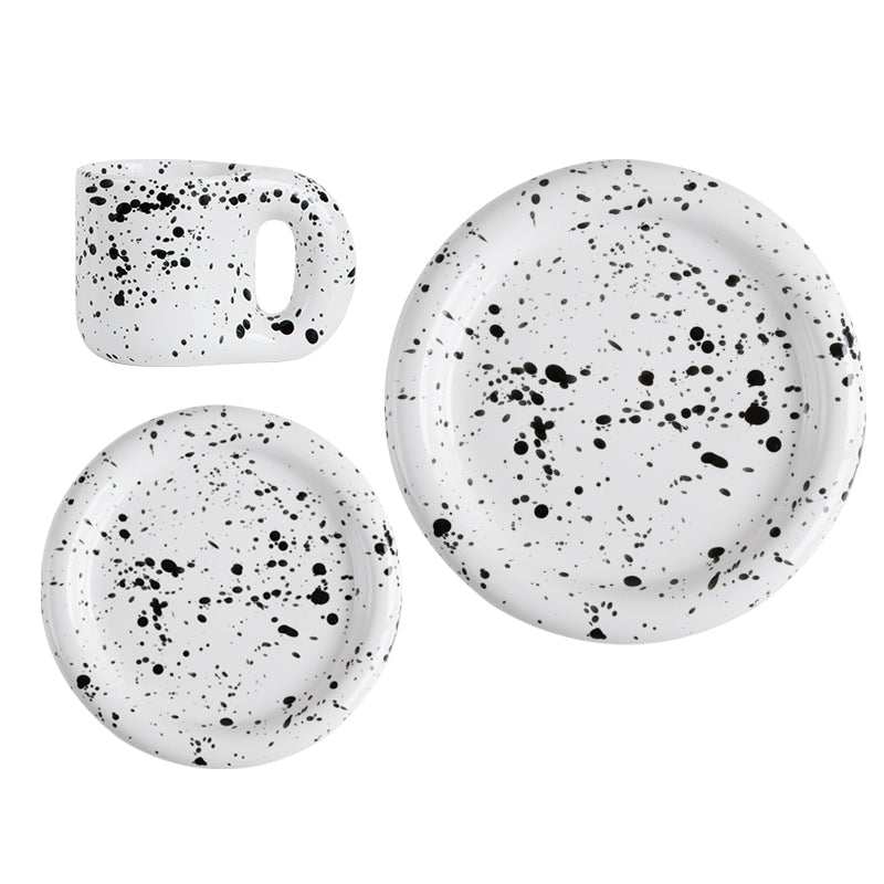 Nordic Ceramic Dinnerware Set - Salad, Steak, Dessert, Breakfast Large Dishes