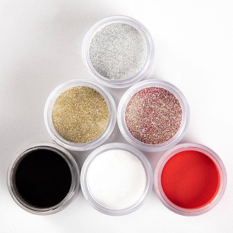 Nail Art Glitter Powder Set - 10g Shimmer & Sparkle