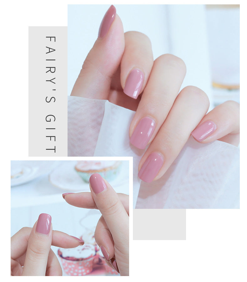 Odorless, Baking-Free Nail Polish - Non-Peel Oily Nail Lacquer, Cherry Color
