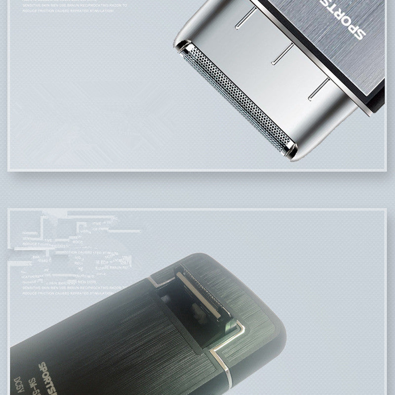 Sm-528 Electric Shaver 2-In-1 Razor - Silver USB Rechargeable