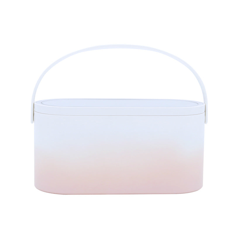 Mini Portable LED Makeup Mirror with Night Light and Rechargeable Battery