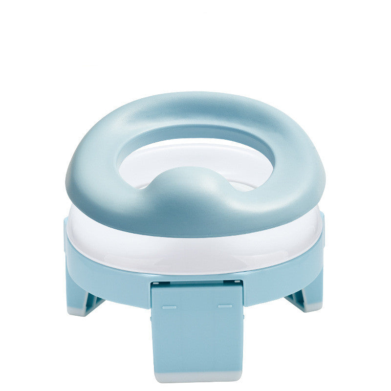 Portable In-Vehicle Travel Toilet with Removable Washable Seat and Silicone Cushion