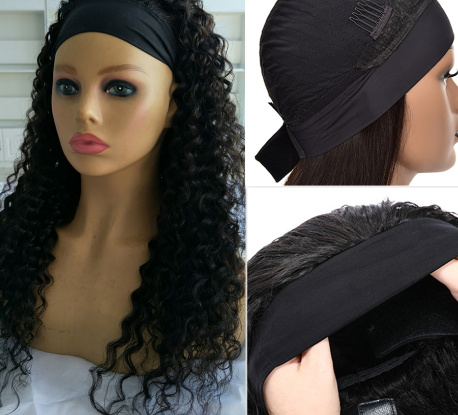 26-Inch Synthetic Hair Wig - Black