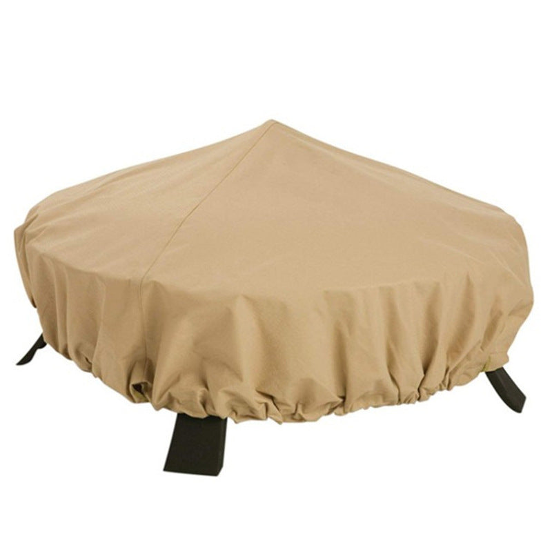 Waterproof Fire Pit Cover 112x30cm Outdoor Fire Pit Protection Cover