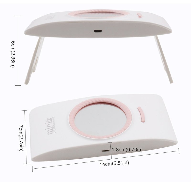 Foldable Portable Nail Phototherapy Machine - 16W UV/LED
