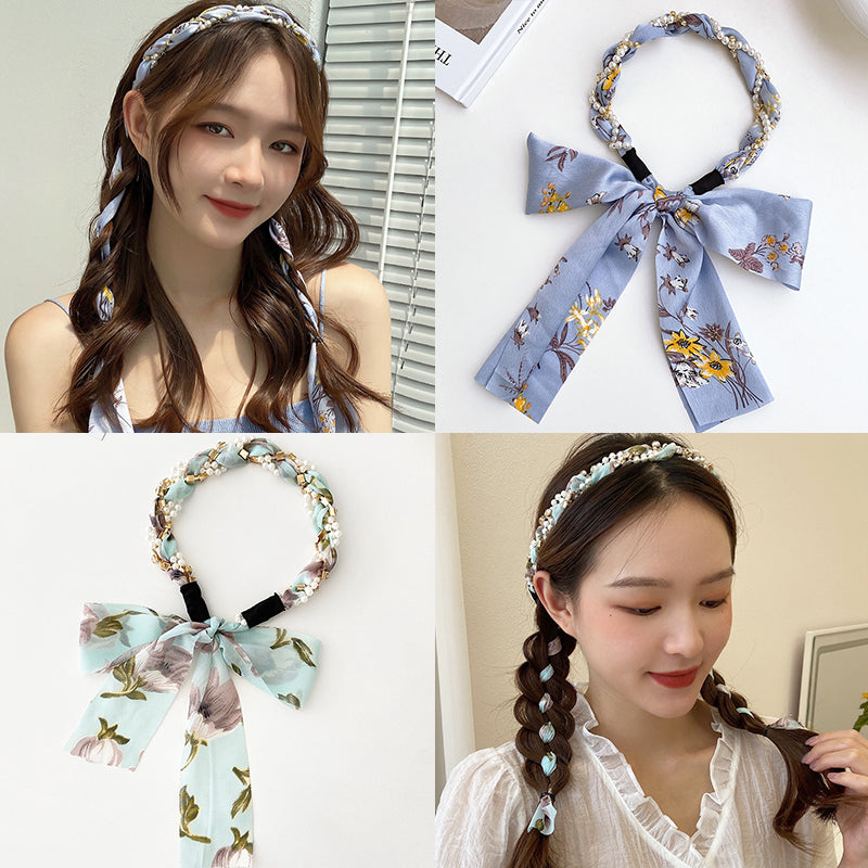Spring Streamer Headband Hair Tie Bow Accessory