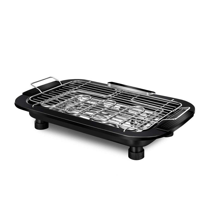 Electric Indoor Grill with Smokeless Non-Stick Surface for Home & Outdoor Use