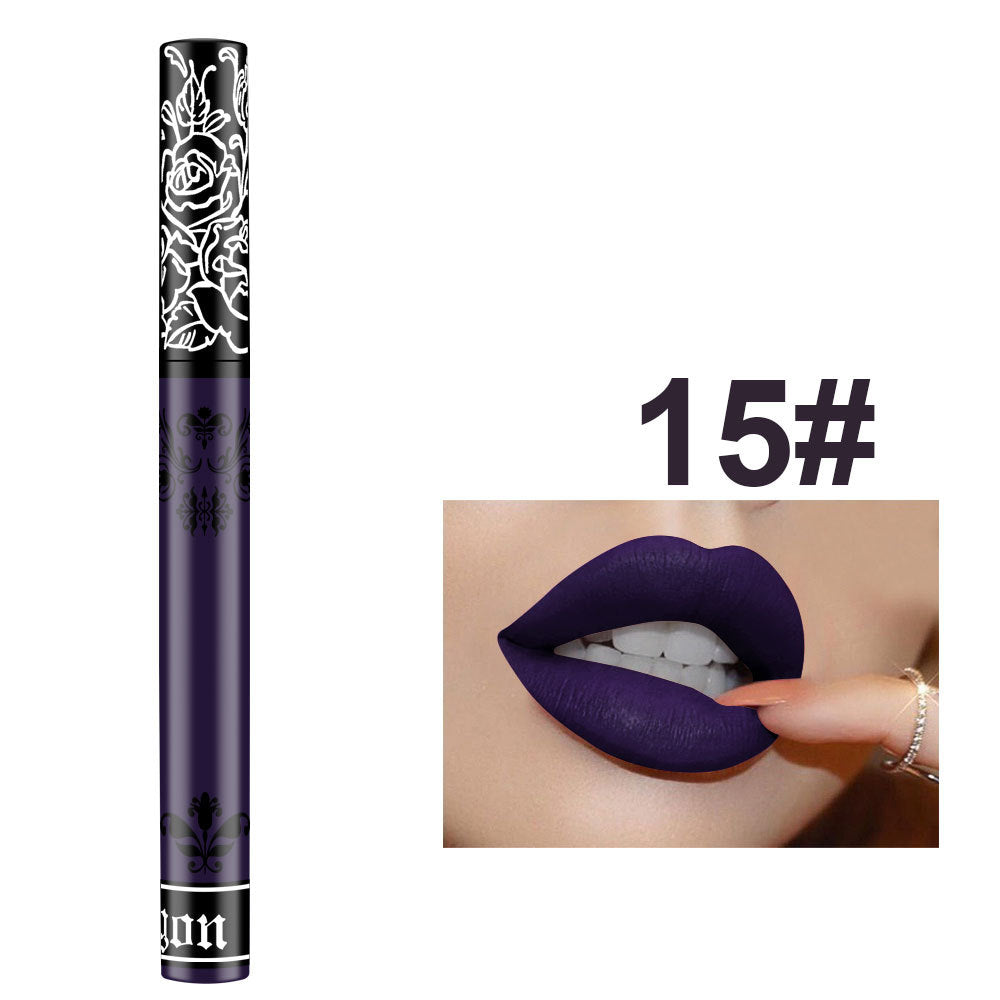Matte Waterproof Lip Gloss Non-Marking Dip Cup Lipstick - Multiple Colors