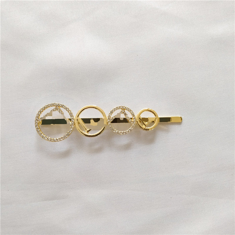 Korean Style Metal Letter Hairpin for Hair Accessories - Alloy Word Clip