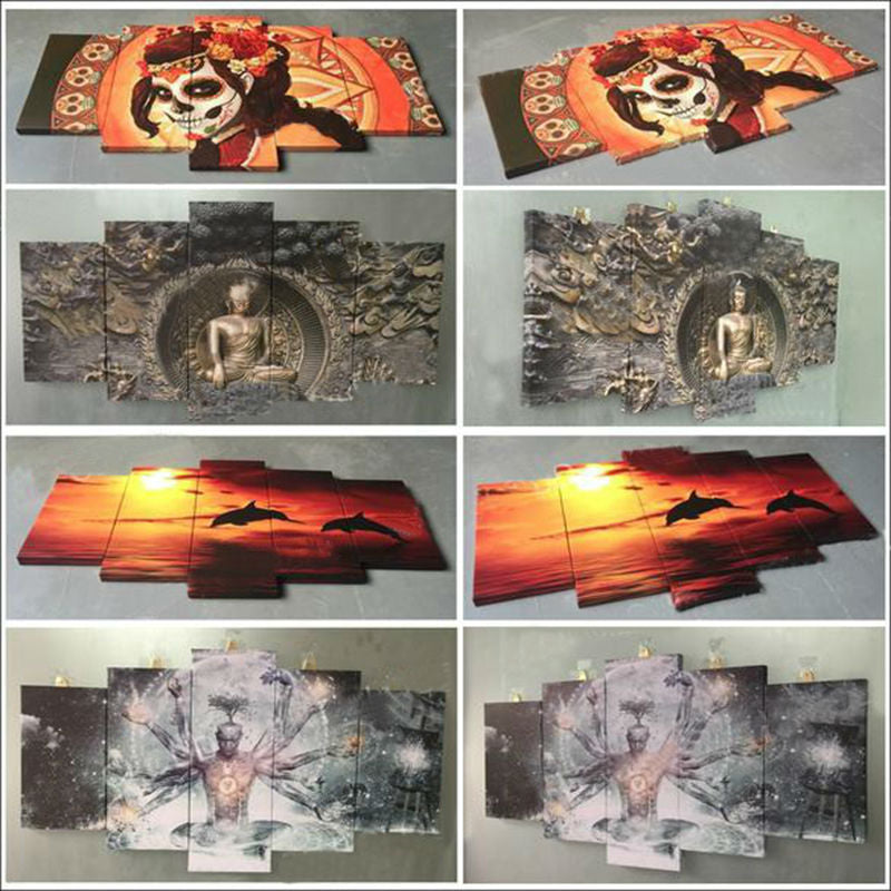 Home Art Canvas Painting - Multiple Sizes, Modern Decorative Oil Artwork