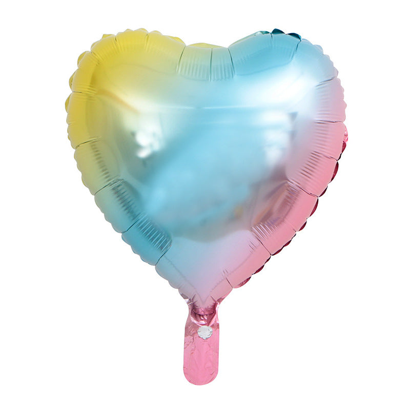 18-Inch Heart-Shaped Aluminum Film Balloon Christmas Holiday Decor
