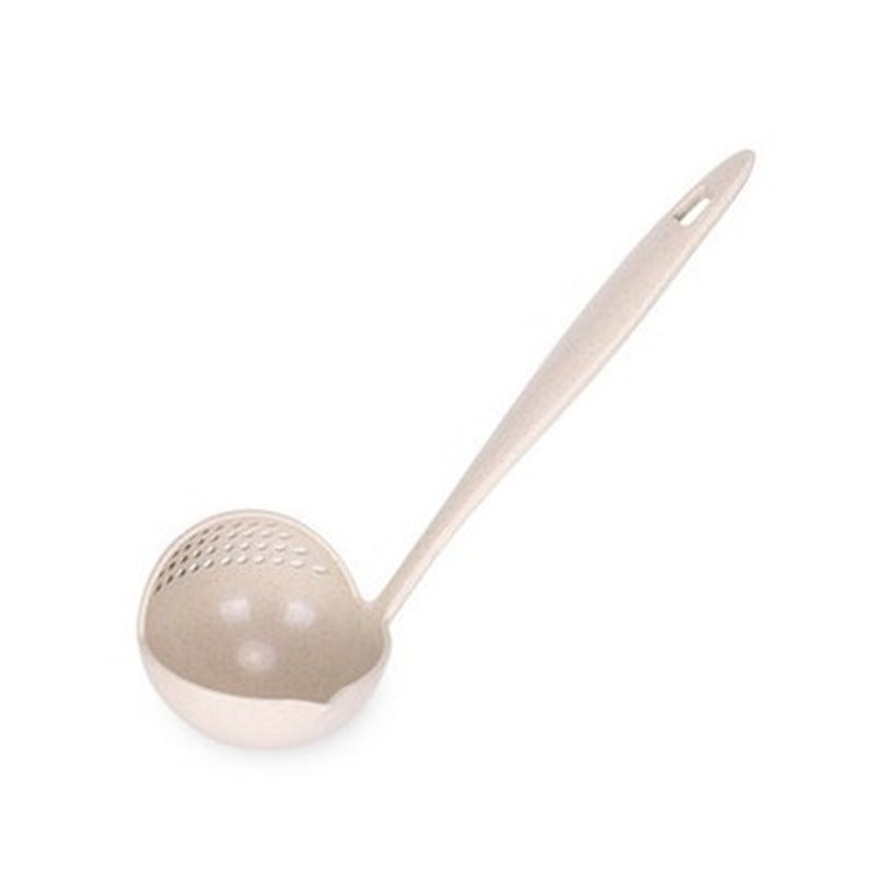 Creative Wheat Straw Two-in-One Kitchen Spoon - Eco-Friendly Utensil