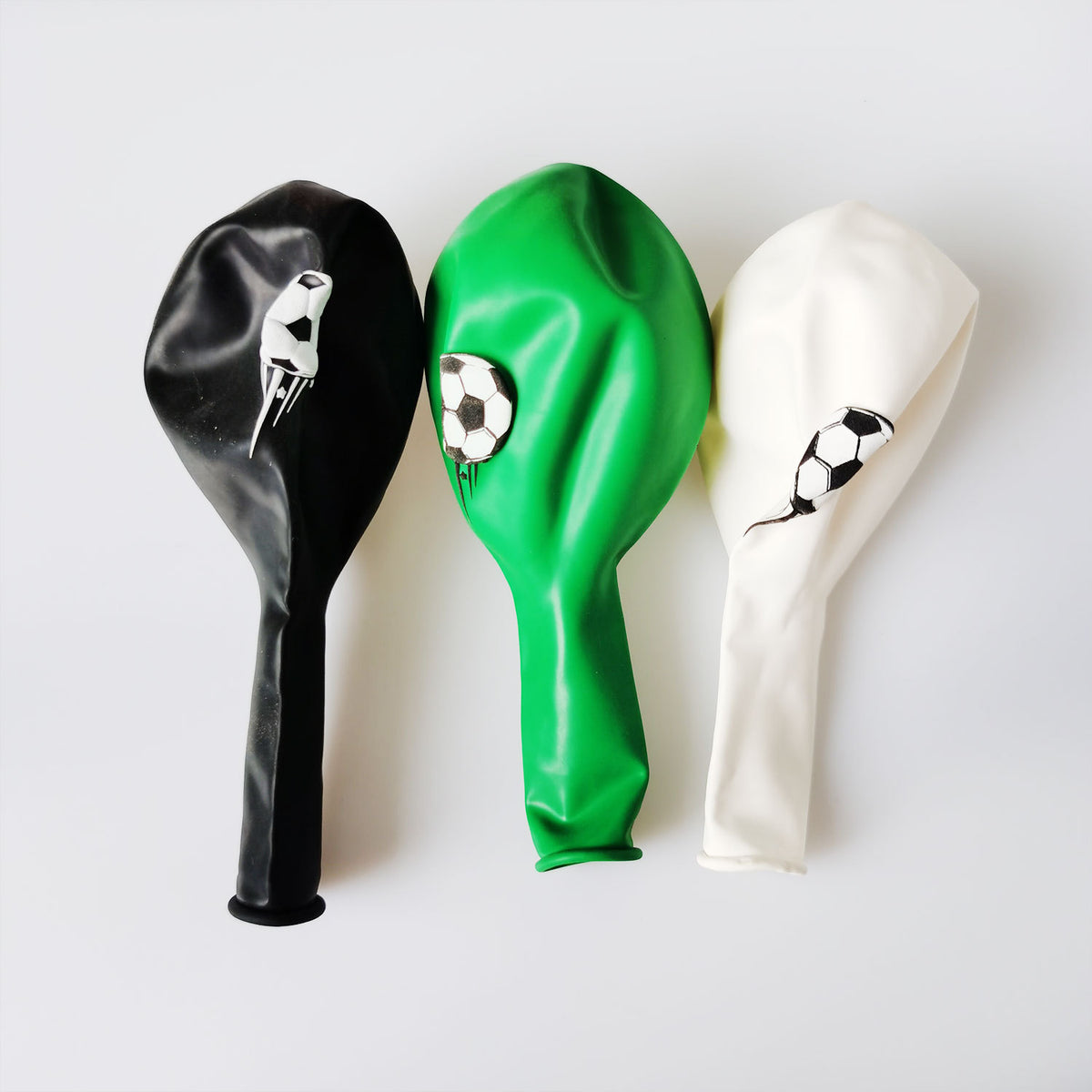 Birthday Party Decoration Balloons - Green and Purple Round Latex Set
