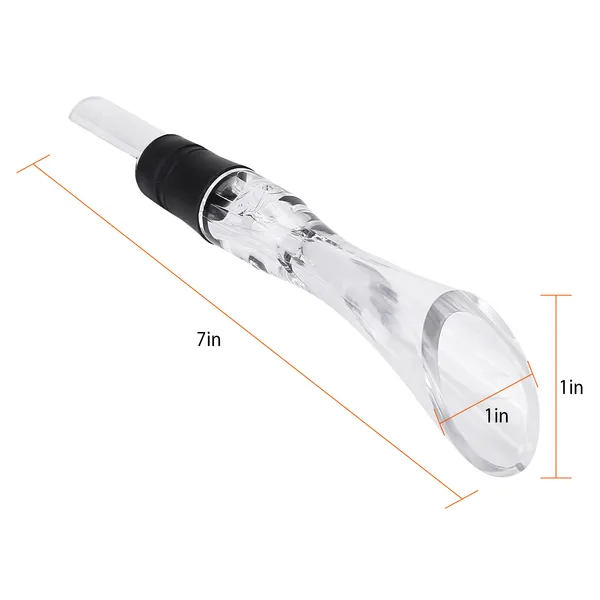 Wine Aerator Pourer with Drip Stopper - Transparent