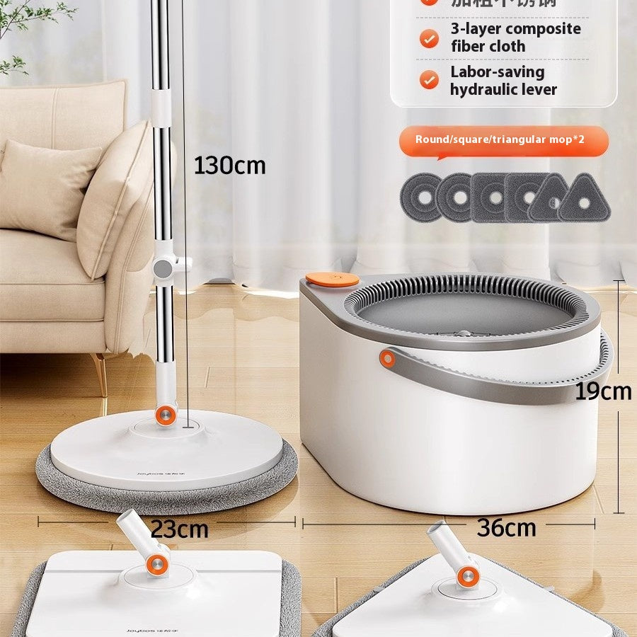 Rotating Mop with Spin Mechanism - Household Floor Cleaning Tool