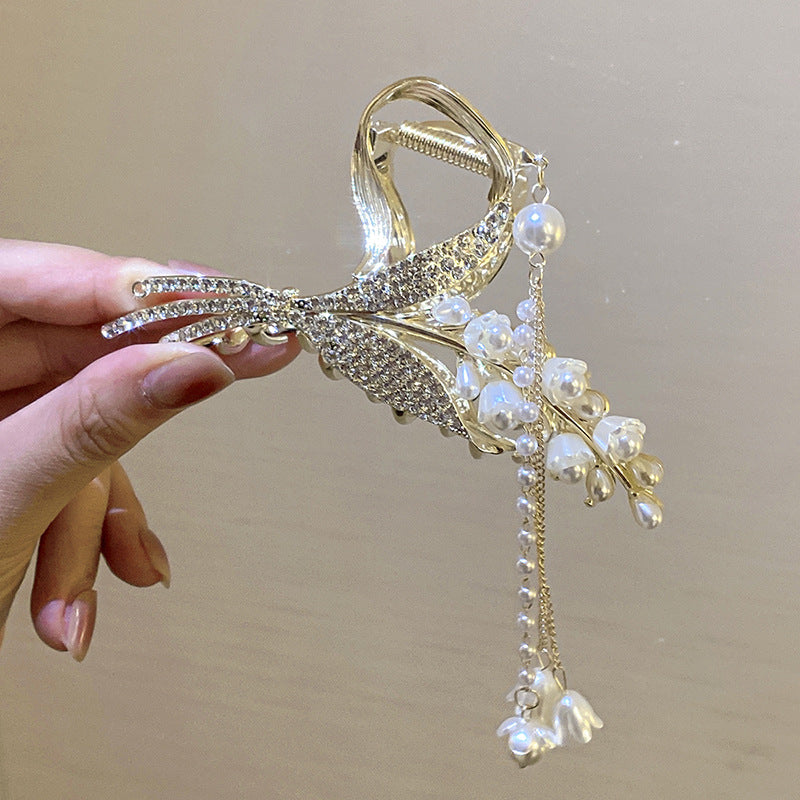 Summer Tassel Hair Clip - Gold