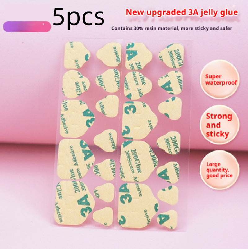Waterproof Transparent Gel Nail Glue - Ultra-Thin & Super Sticky for Manicure, 1-5PCS Variants