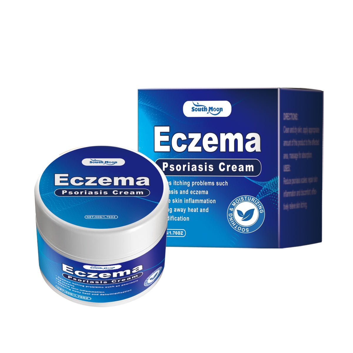 Eczema Psoriasis Skin Relief Cream - 50g Natural Itch & Inflammation Soothing
