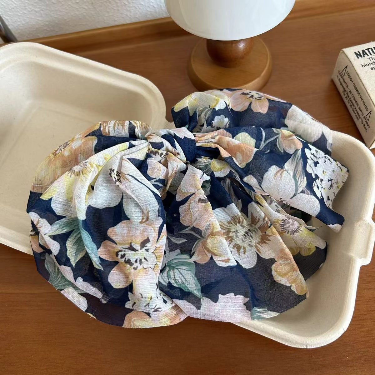 Elegant Chiffon Floral Bow Hair Band