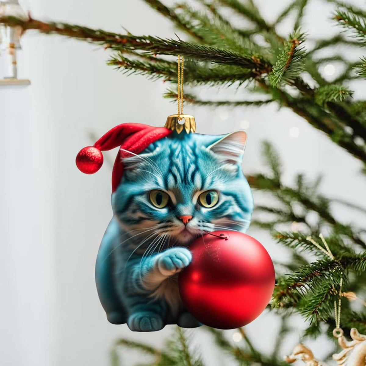 Christmas Kitty Car Backpack Pendant Home Decoration Gift - Festive & Party Supplies