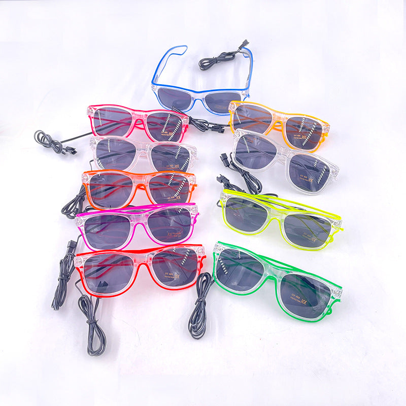 LED Goggles Nightclub Dance Party Props - Colorful Light-up Costume Accessories