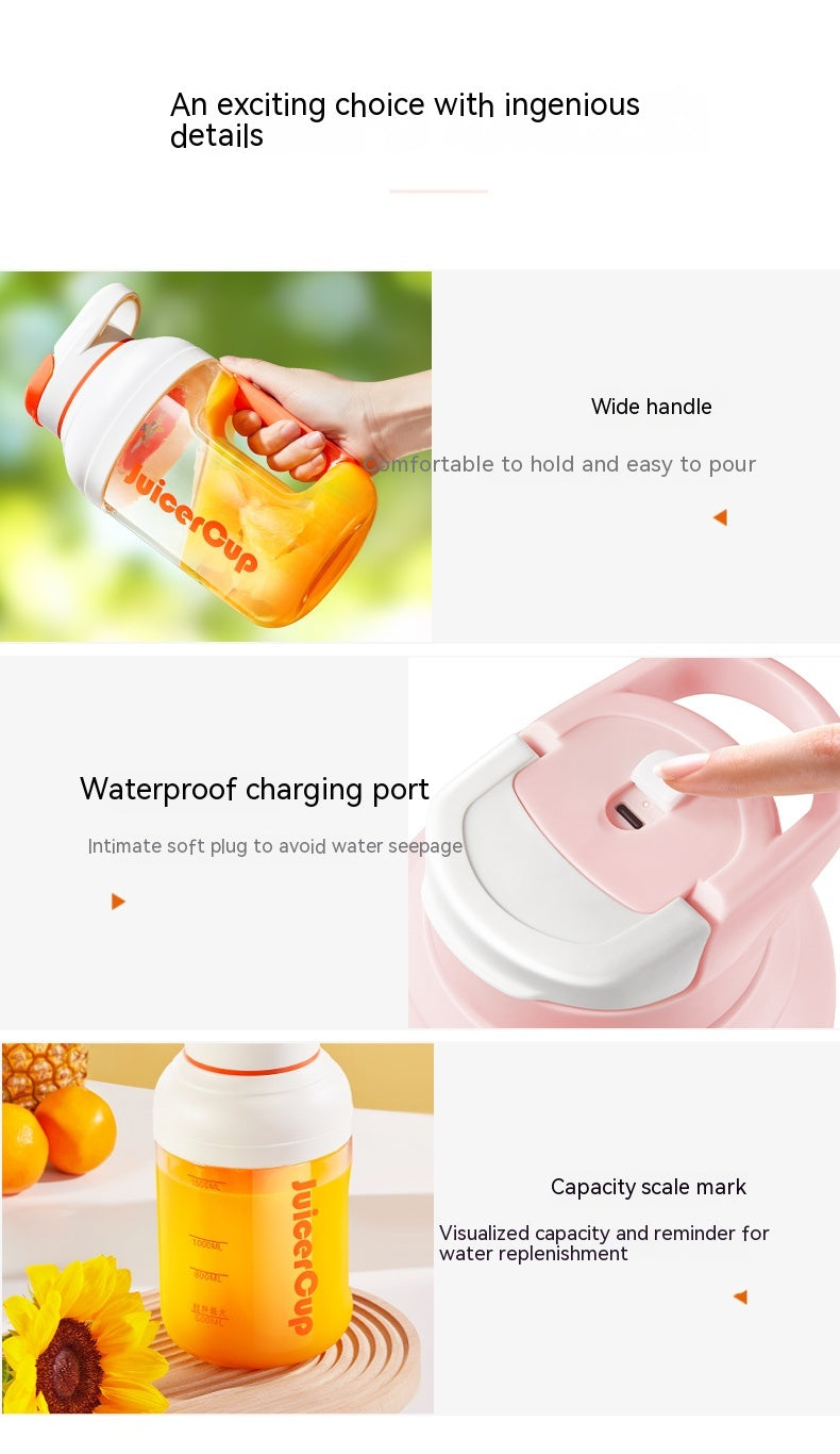 Portable Juicer Electric Fruit Extractor with Multi-Function Juice Cup