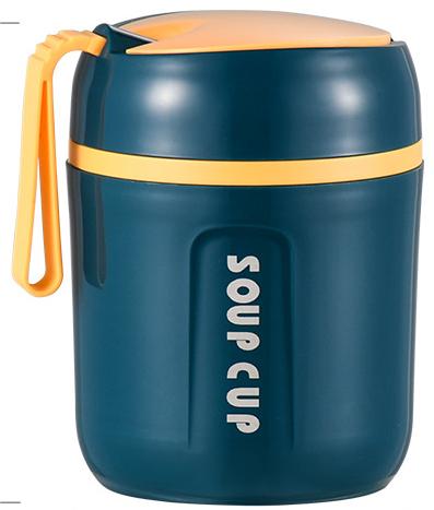 Stainless Steel Vacuum Cup with Lid and Spoon, Insulated Drinkware for Travel