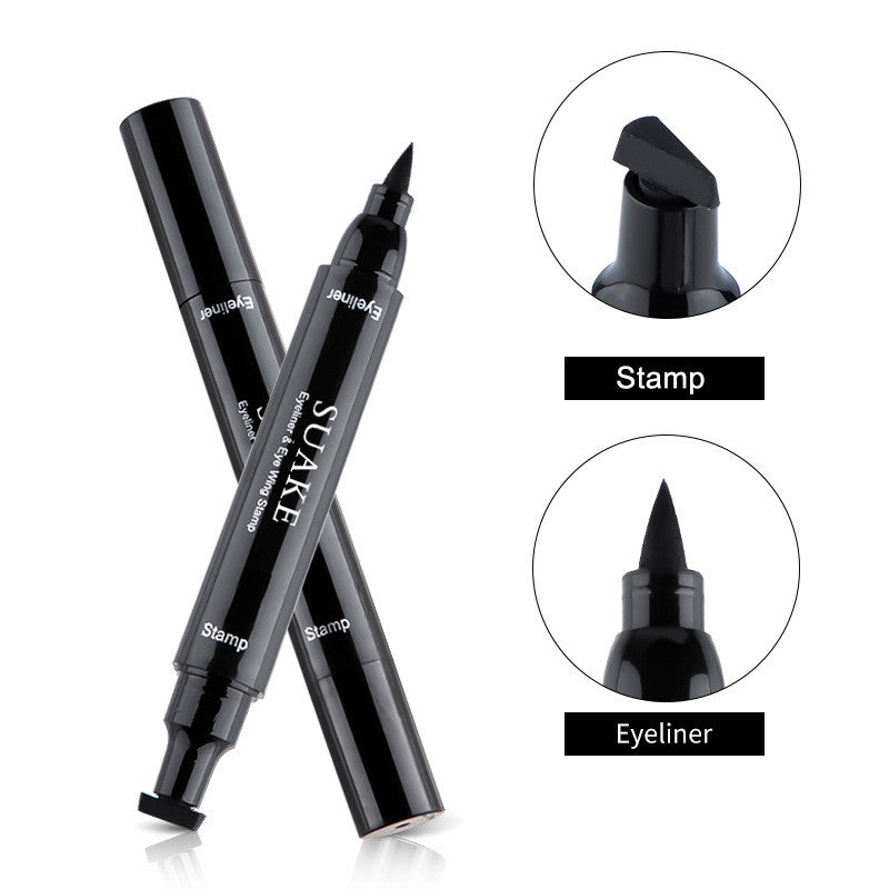 Women's Two-in-One Liquid Eyeliner with Seal Small & Big Head Options