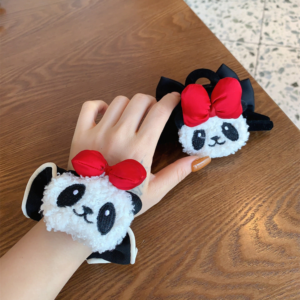 Panda Hair Clip Barrette - Plush Women's Hair Accessory