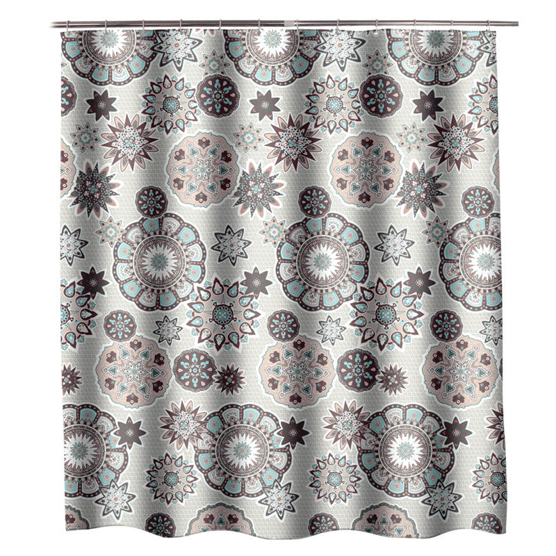 Waterproof Shower Curtain with Thickening Printed Design - Home Bathroom Decor