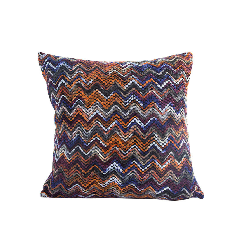 Blended Wool Stripes Cushion Cover 45x45cm - Modern Home Decor