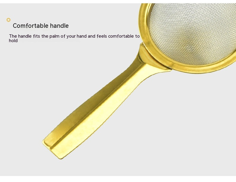 Stainless Steel Tea Strainer Set with Tray - Modern Kitchen Brew Accessory