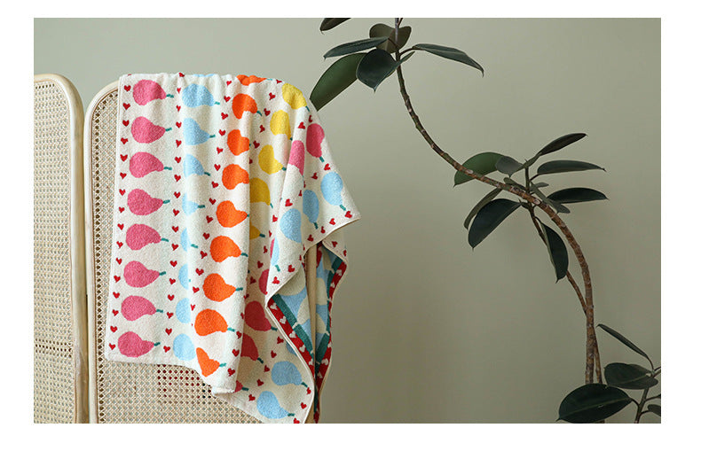 Pure Cotton Children's Square Towel Absorbent Household Baby Towels