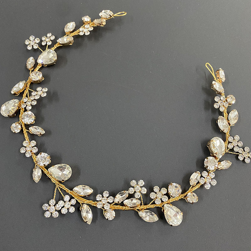 Rhinestone Flower Headband