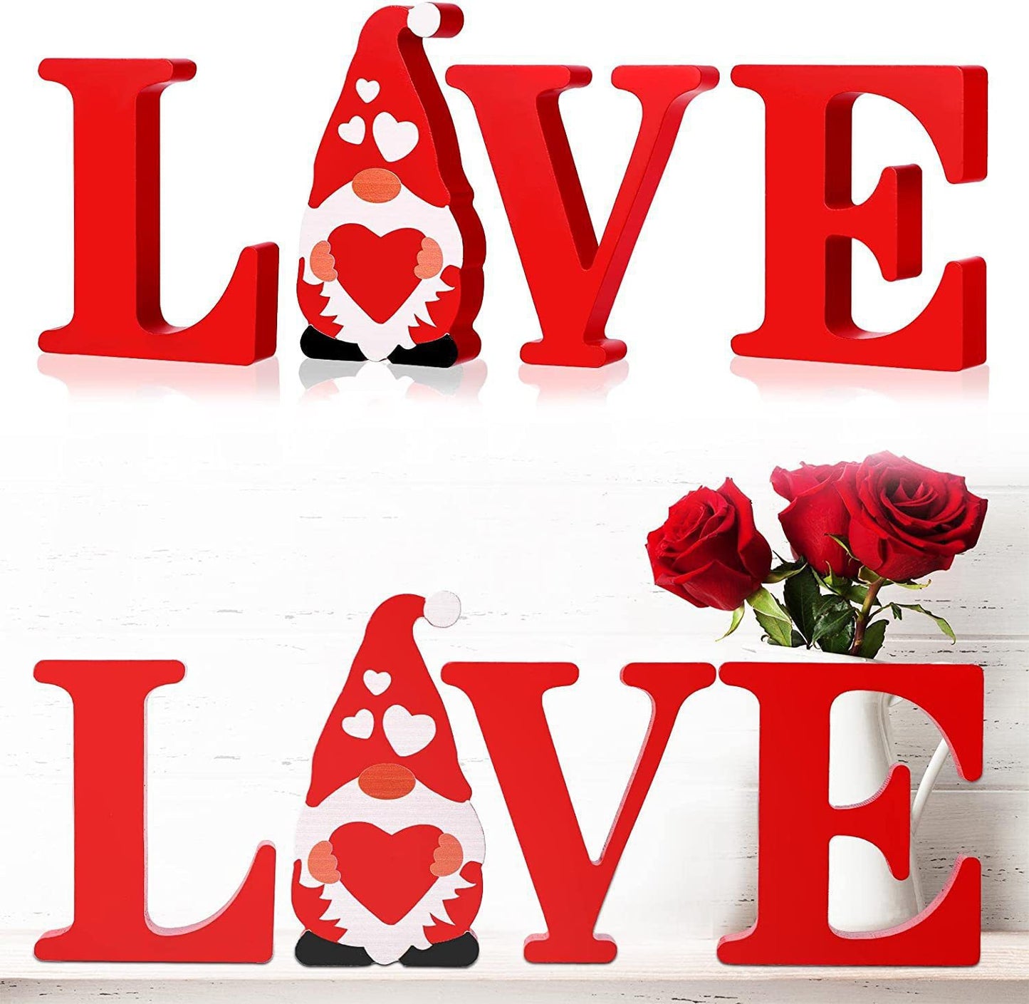 Wooden LOVE Letters Valentine's Day Gift Home Decor